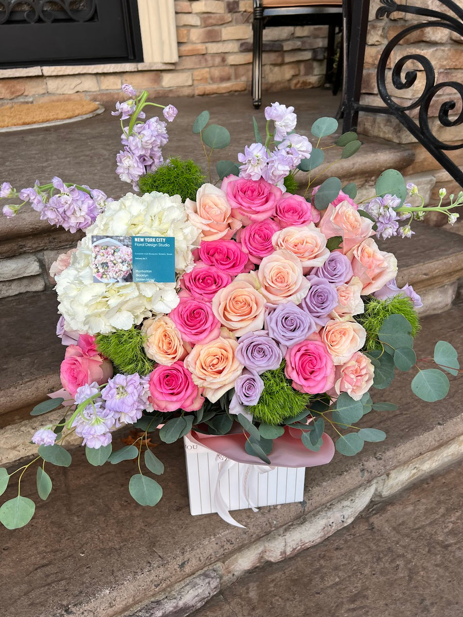 Rose Heart Box Floral Arrangement in Santa Paula, CA - Texis Flower Shop